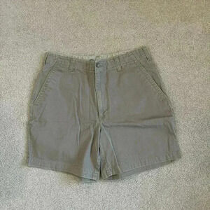 SJB Gray Classic Comfort Cotton Chino Shorts Size W34